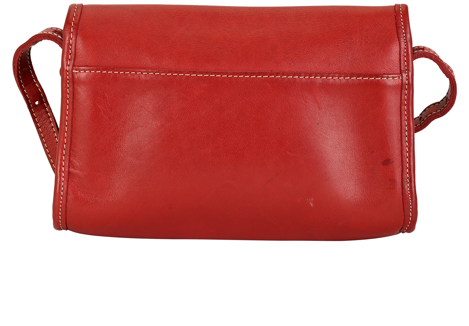 Vintage Crossbody, &pound;70, Handbags, Red, Leather, Back view